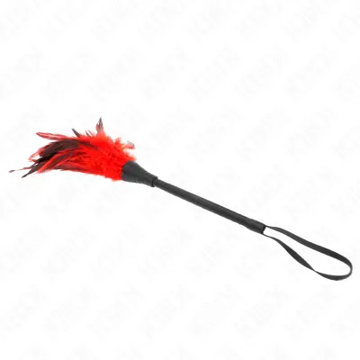 Plumeau Corne Tickle Rouge 36 cm - KINK