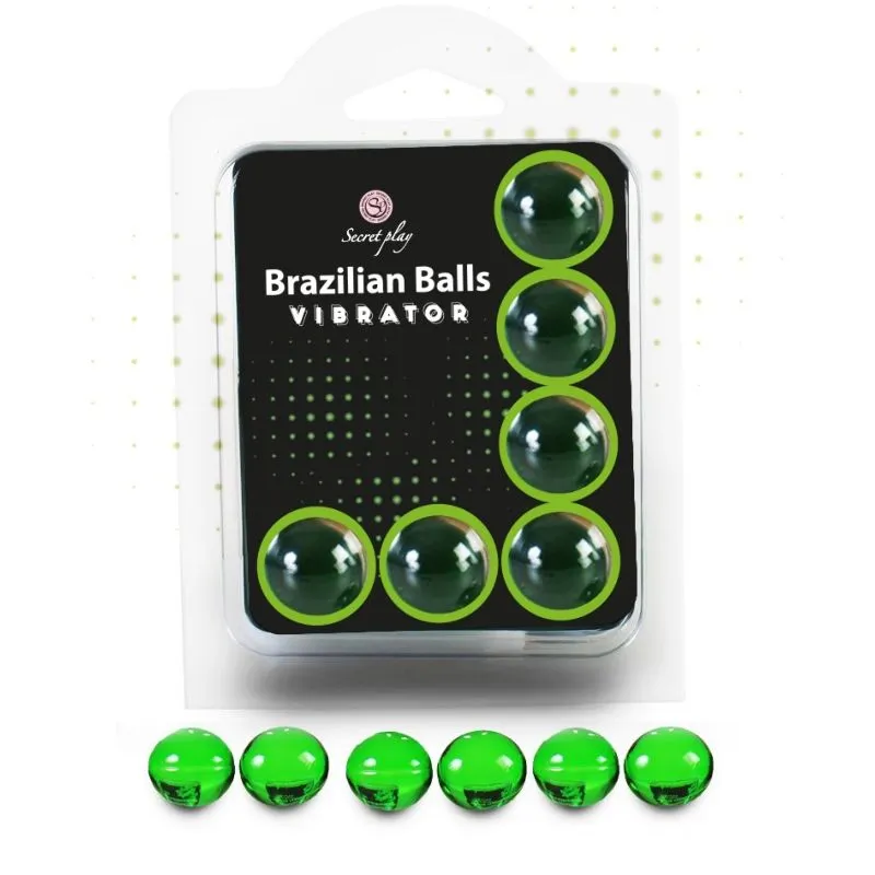 Boules de massage vibration Brazilian Balls x6 - Secret Play