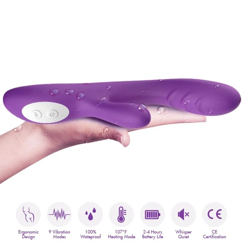 Vibromasseur Spark Effet Chaleur Violet - Armony