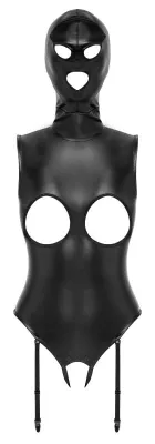Bad Kitty – Body Ouvert avec Cagoule – Noir