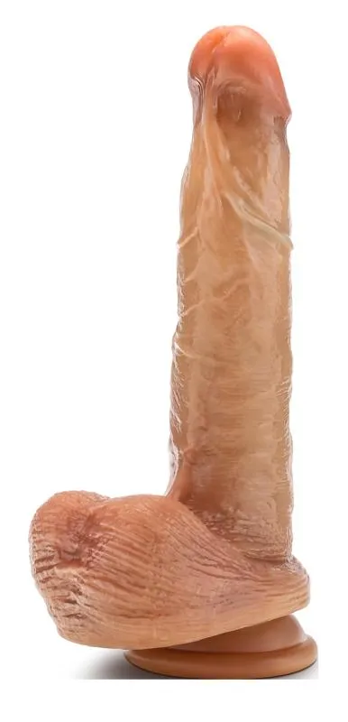 Blush - Renaissance DaVinci Godemichet avec Prépuce Coulissant - 20 cm