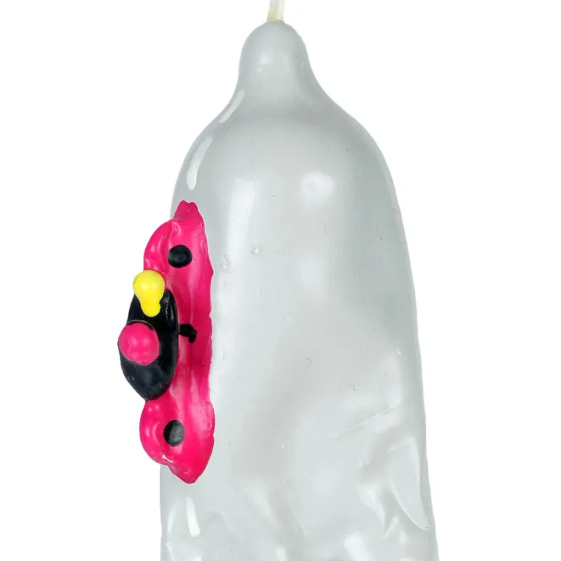 Préservatif Décoratif Peint à la Main Motif Moto XL - Condomerie