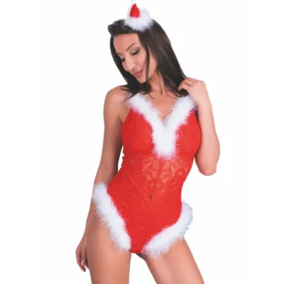 Body de Noël Père Noël Coquin LC 90706 S/M - Livco Corsetti