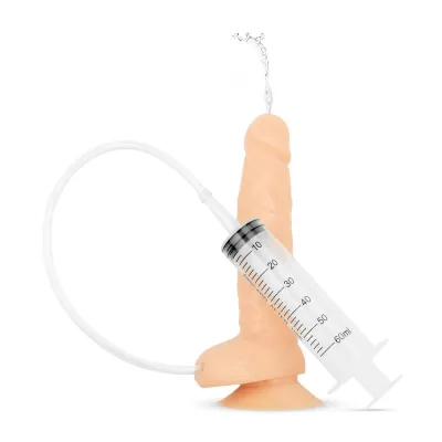 Dildo éjaculateur avec seringue