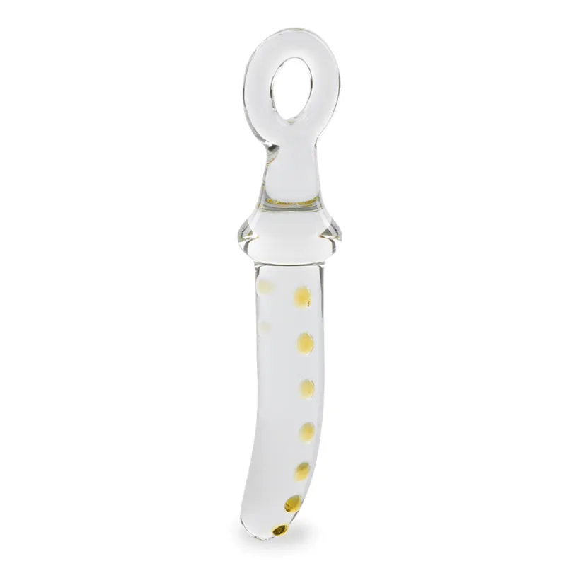 Gode godemichet en verre Olympe gode vaginal ou anal homme ou femme - Jaune