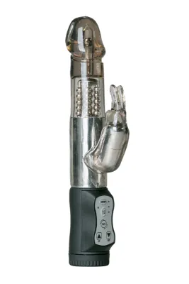EasyToys - Vibro rabbit avec billes rotatives - Noir