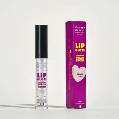 Gloss à lèvres effet chaud froid -   Noix de coco