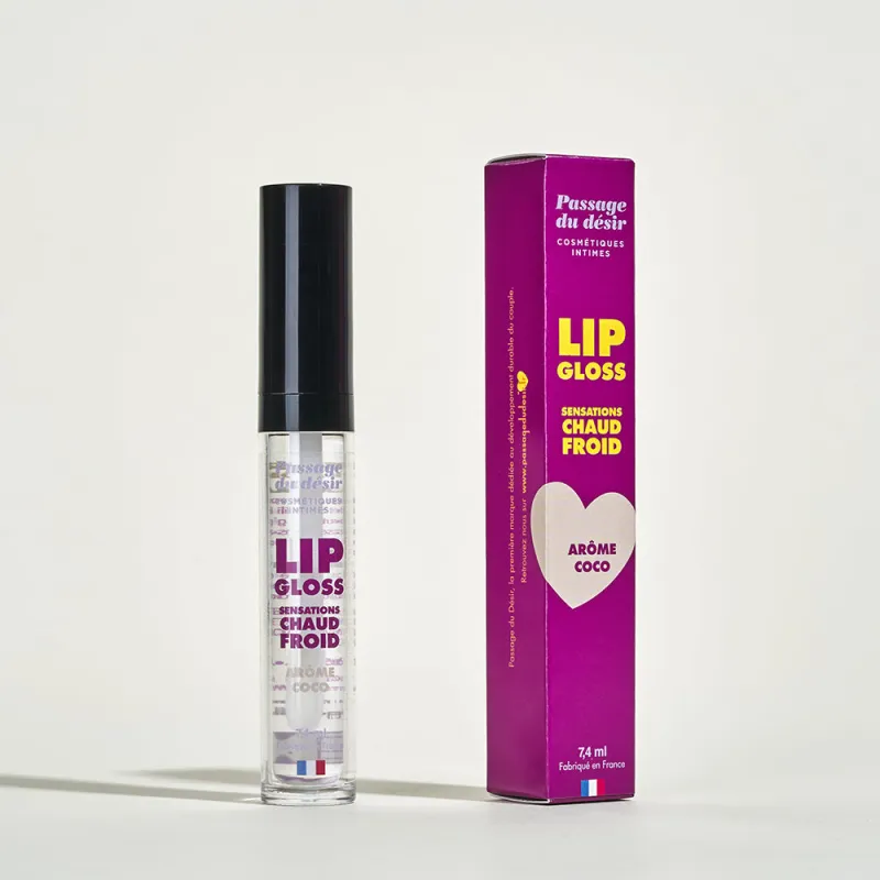 Gloss à lèvres effet chaud froid -   Noix de coco