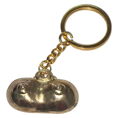 Porte-clés Métal Seins Dorés - Diablo Picante