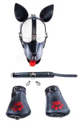 Kit PUPPY 6 Pièces Noir-Rouge