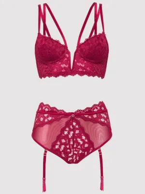 Ensemble 2 pièces ouvert Parisienne bordeaux