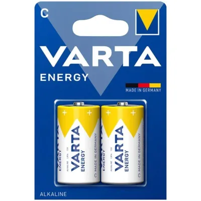 Piles alcalines Energy C LR14 blister x2 - Varta