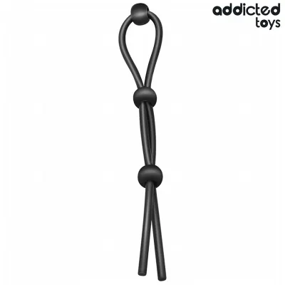 Cockring Corde Silicone Triple Boucle - Addicted Toys