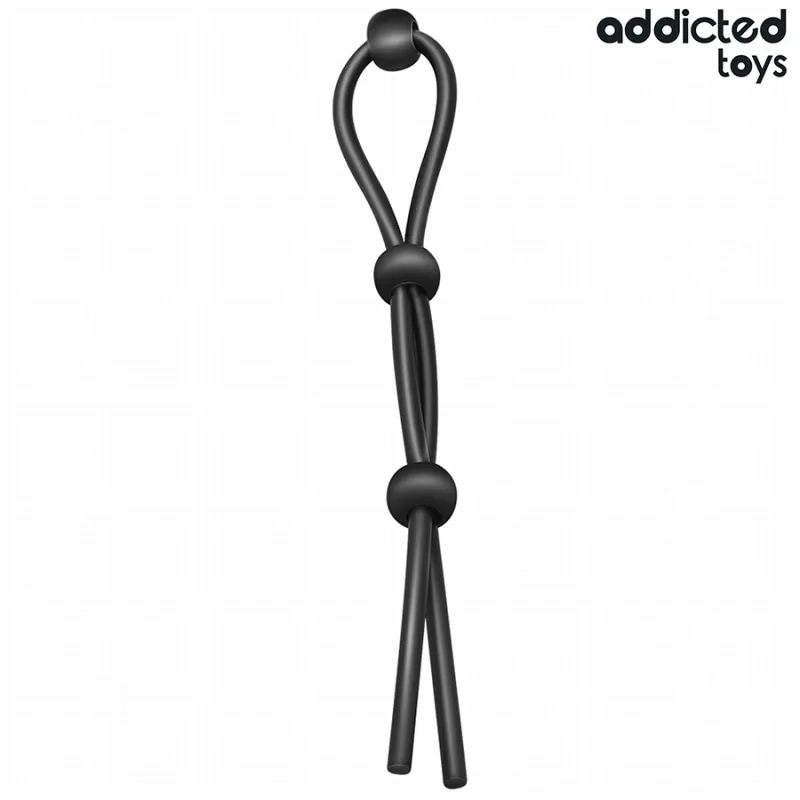 Cockring Corde Silicone Triple Boucle - Addicted Toys