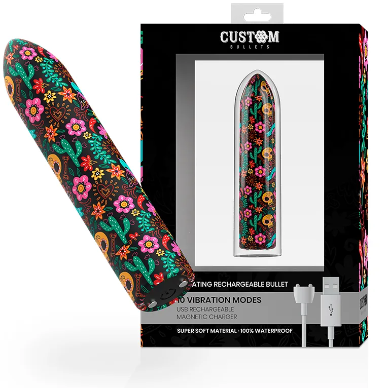 Balle vibrante florale rechargeable Custom Bullets - Custom
