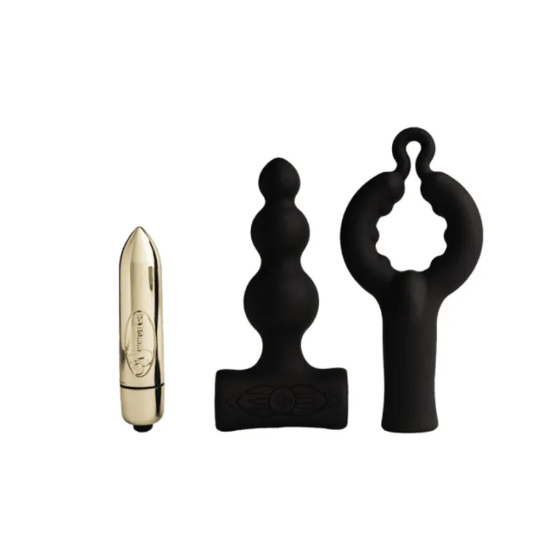 Plug Anal Vibrant Petite Sensations Bubbles Noir - Rocks-Off