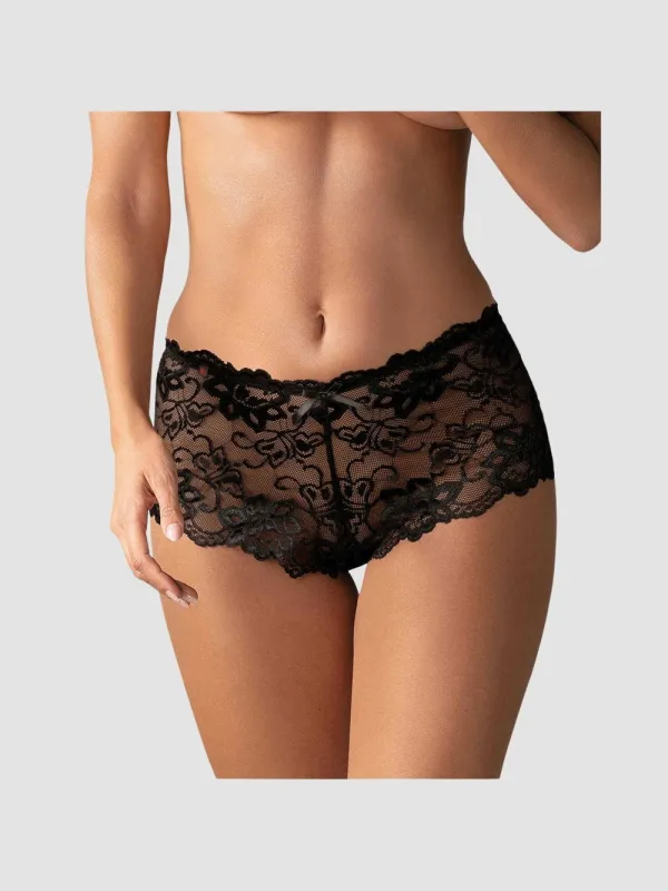 Shorty en Dentelle Imperia Noir