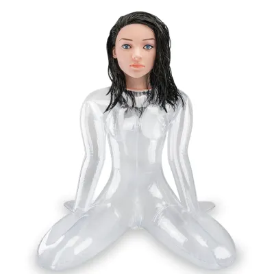 Poupée gonflable kamasutra transparente vibrante vagin Julia
