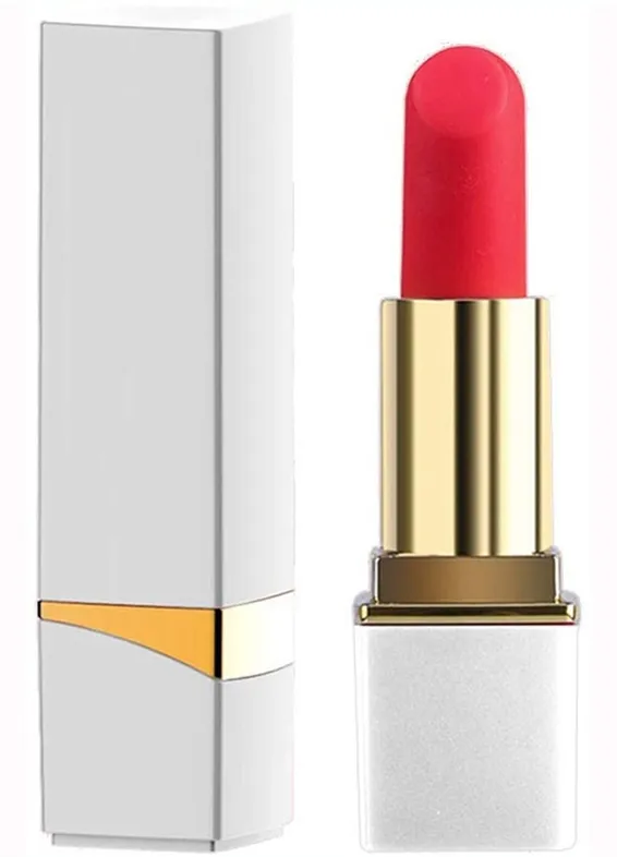 Mini Vibro LIPSTICK ROCK 8.7 x 2.3cm Blanc