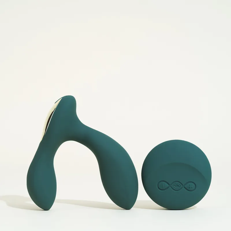 Stimulateur prostatique Hugo 2 Remote de Lelo - 10,4 cm Vert