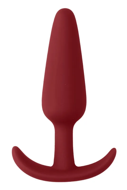 Plug en silicone SLIM BUTT 7.5 x 2cm Rouge