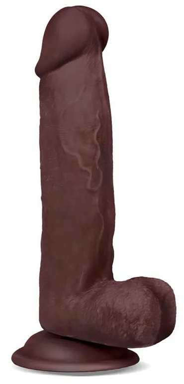Gode réaliste SLIDY COCK 15 x 4cm Marron