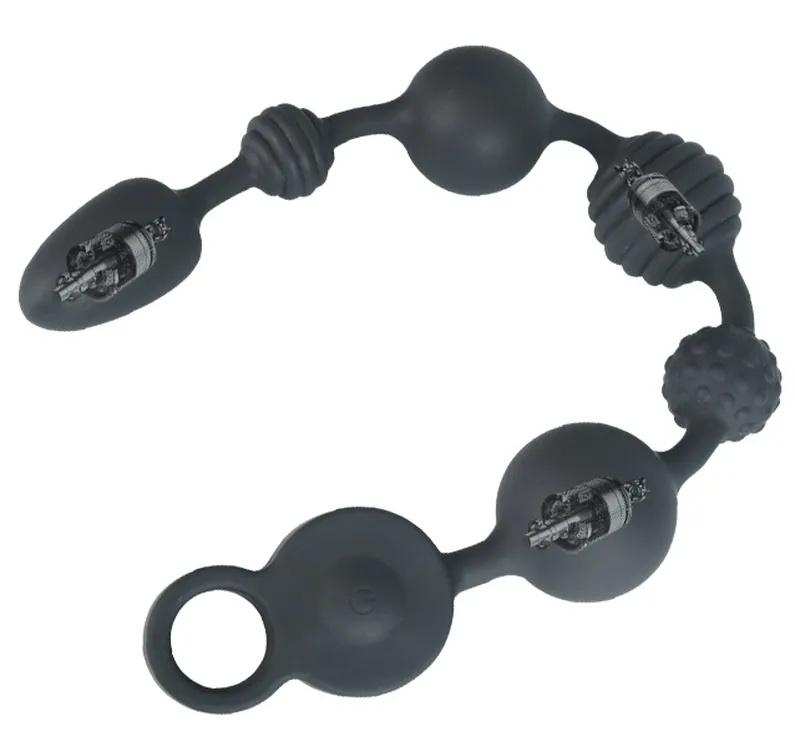 Boules anales vibrantes BEADS VIBES S 28 x 3.5cm