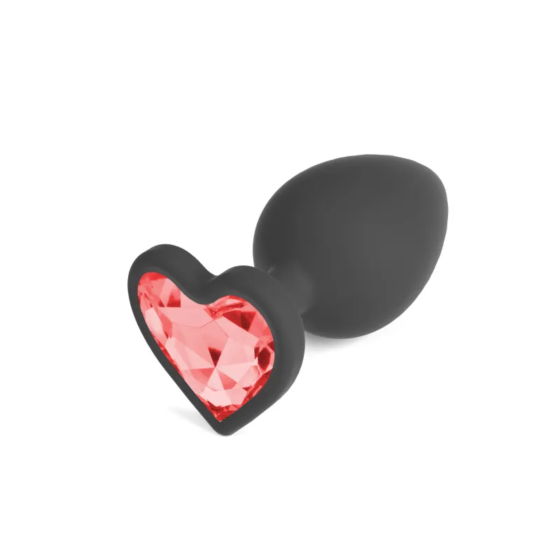 Plug Moyen Cuore avec 4 Strass Cœur Interchangeables
