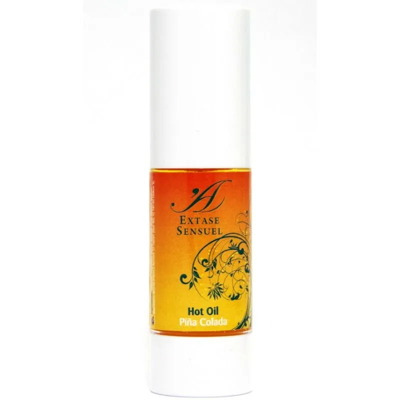 Huile de massage chauffante Piña Colada 30ml - Extase Sensual