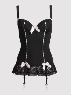 Corset porte-jarretelles Seduce Me noir