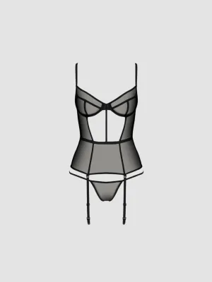 Guêpière Varella Noire Eco Collection