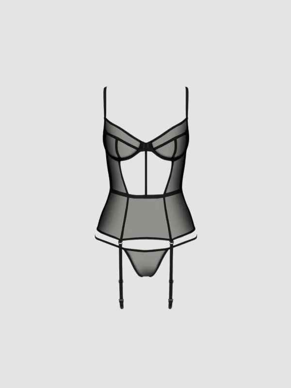 Guêpière Varella Noire Eco Collection