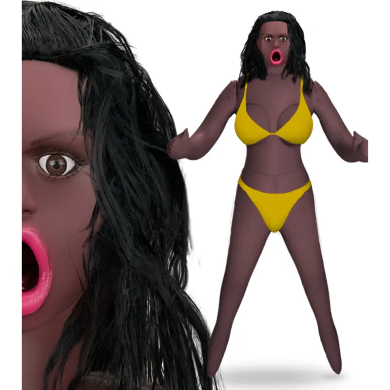 Poupée gonflable black bouche gourmande Fatou