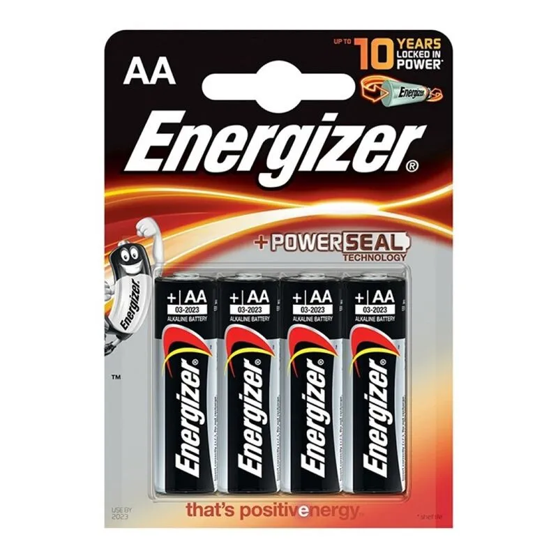 Piles alcalines AA LR6 pack de 4 - Energizer