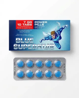 Blue Superstar Comprimés Naturels Pour l'érection 10 Pièces