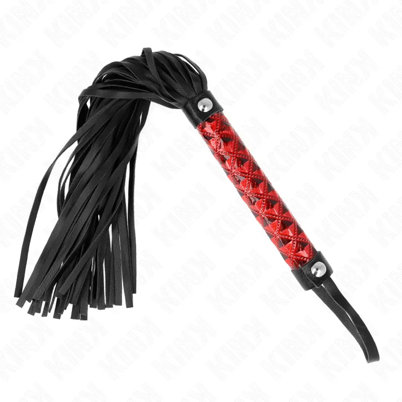 Mini fouet BDSM motif diamant 40 cm - Kink