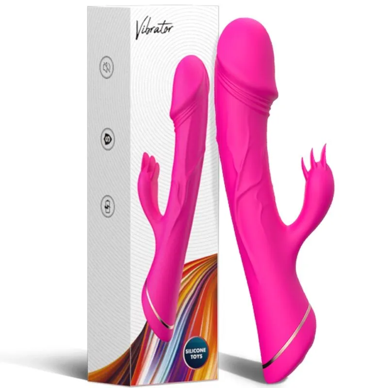 Vibromasseur rabbit Armony silicone fuchsia - Armony