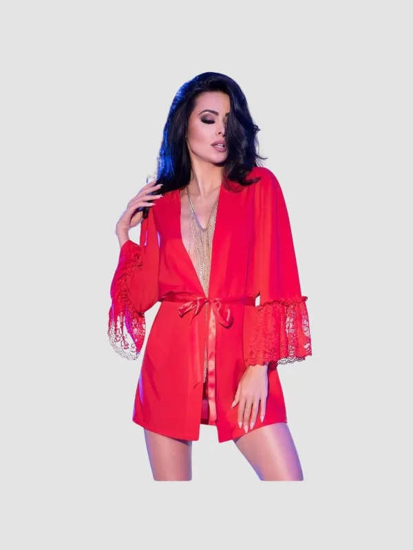 Déshabillé CR4084 Rouge