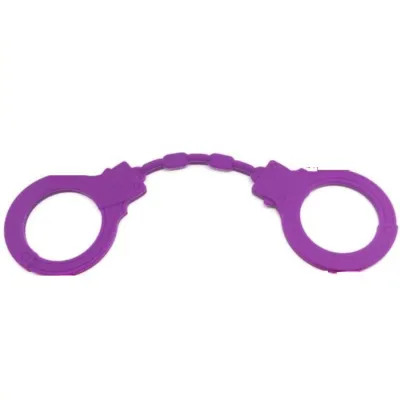 Menottes Érotiques Silicone Mauve - Diablo Picante