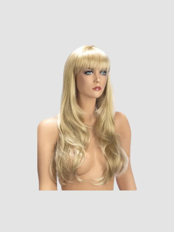 Perruque Longue Frange Diane Blonde