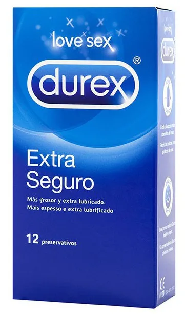 Durex Préservatifs épais EXTRA SUR 56mm x12