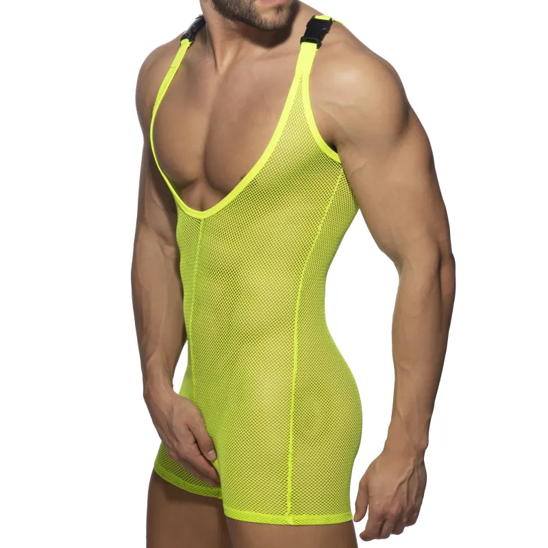 Combinaison MESH WRESTLING SUIT Fluo