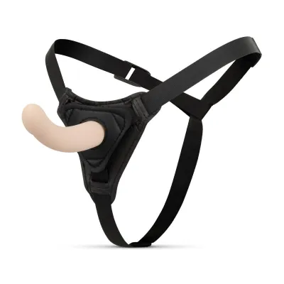 Easytoys Fetish - Gode ceinture avec harnais - Courbé