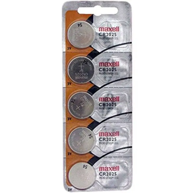 Piles lithium CR2025 3V lot de 5 - Maxell