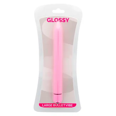 Vibrateur slim Glossy Slim rose - Brilliant