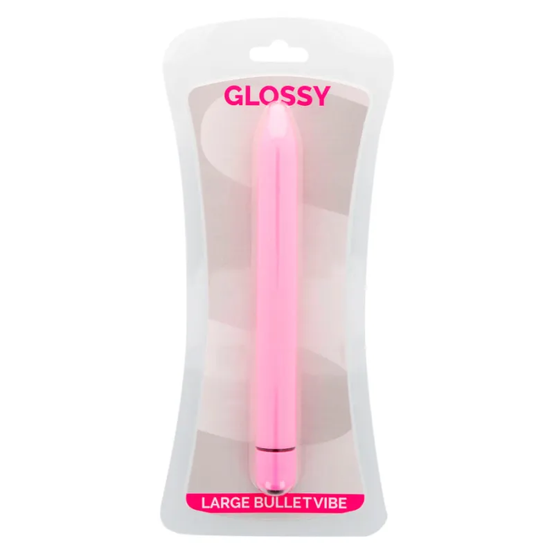 Vibrateur slim Glossy Slim rose - Brilliant