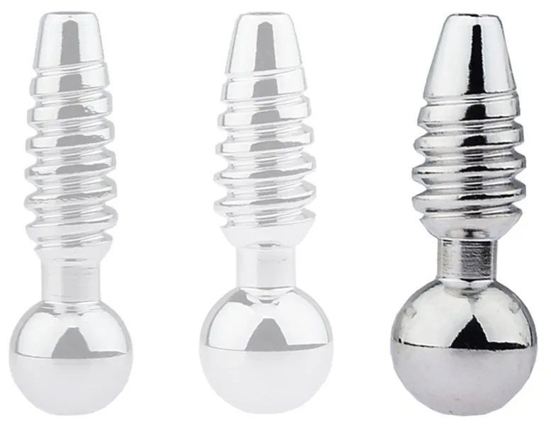 Plug pénis percé SCREW L 2.5cm - Diamètre 10mm