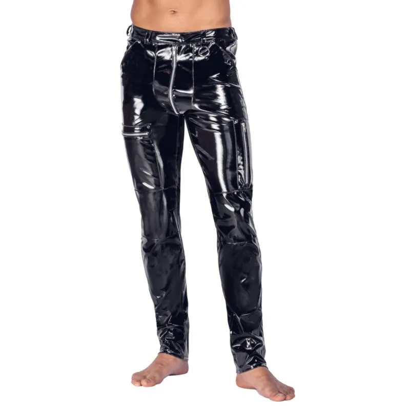 Black Level - Pantalon Skinny Vinyle - Noir