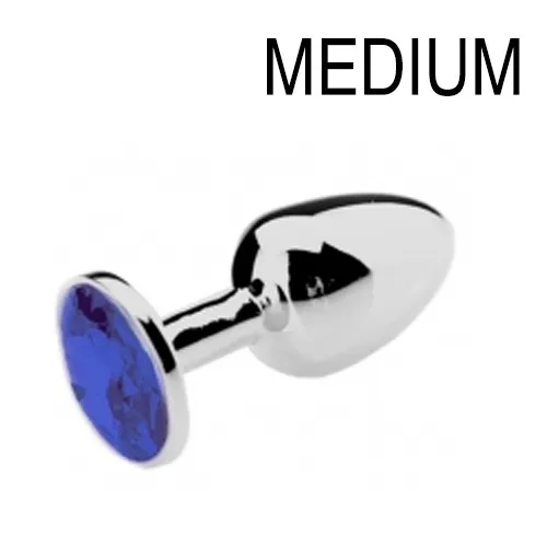 Plug Bijou JEWEL Bleu 7 x 3.4 cm