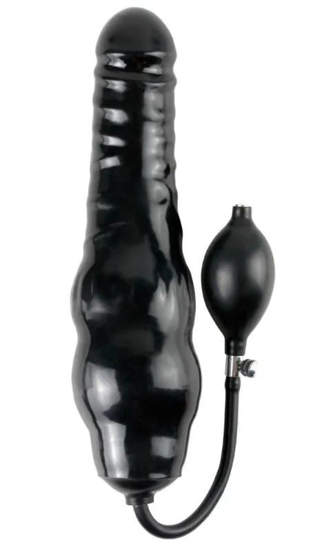 Gode gonflable 20 x 6.5 cm Noir